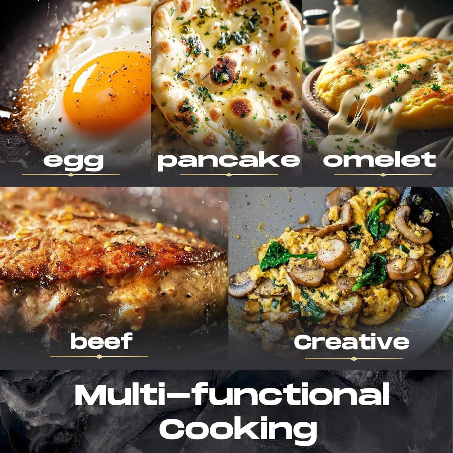 Dual Omelette Maker - Non-Stick, No Flip Required