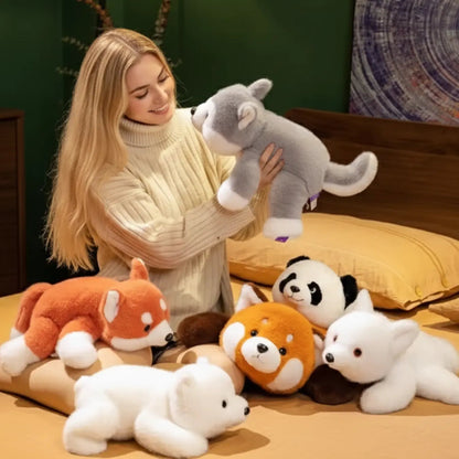 Weighted Plush Animal with Soft Fur
