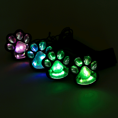 Paw Print Solar Ground Lights – Set of 4 – image 10