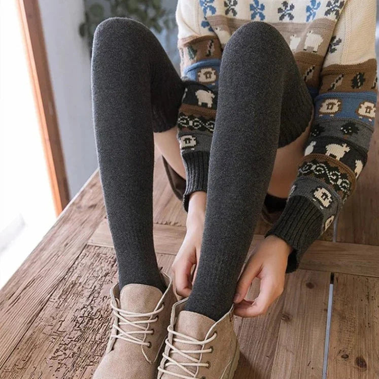 Wool Over Knee Socks Warm Winter Long Socks