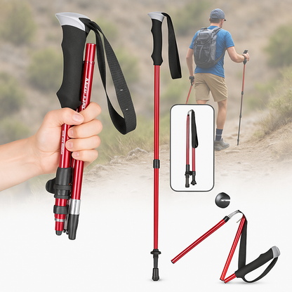 Foldable Lightweight Aluminum Hiking Poles – Trekking Sticks