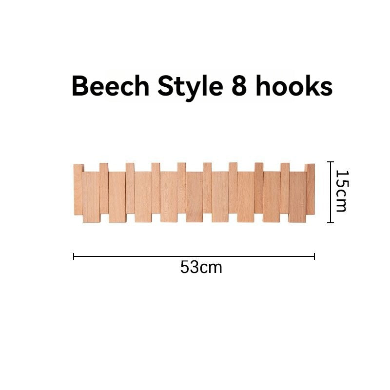 Piano-Style Wooden Coat Rack