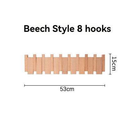Piano-Style Wooden Coat Rack