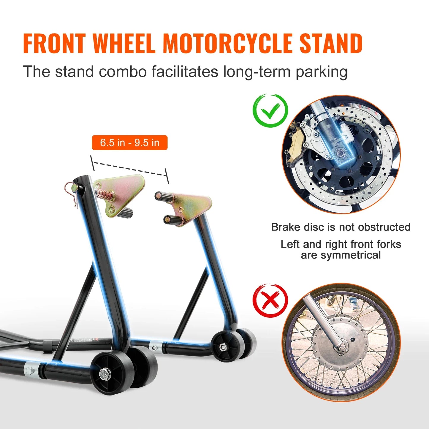 Motorcycle Front & Rear Lift Stand 850lb