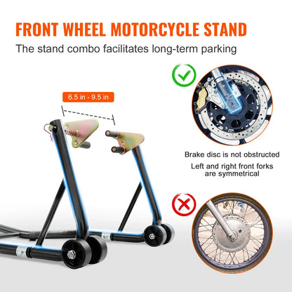 Motorcycle Front & Rear Lift Stand 850lb