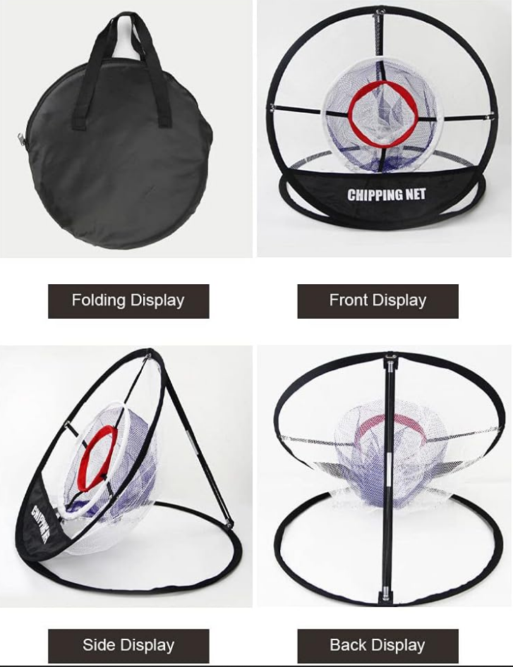 Pop Up Golf Chipping Net - Portable, Foldable, Indoor/Outdoor Practice Aid