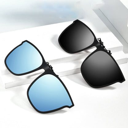 Polarised Clip-On Flip-Up Sunglasses – UV400 Protection, Fits Over Prescription Glasses