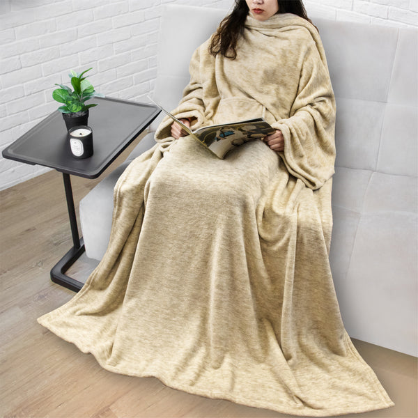 Cozy Fleece Blanket with Pocket – Soft Warm Throw Blanket