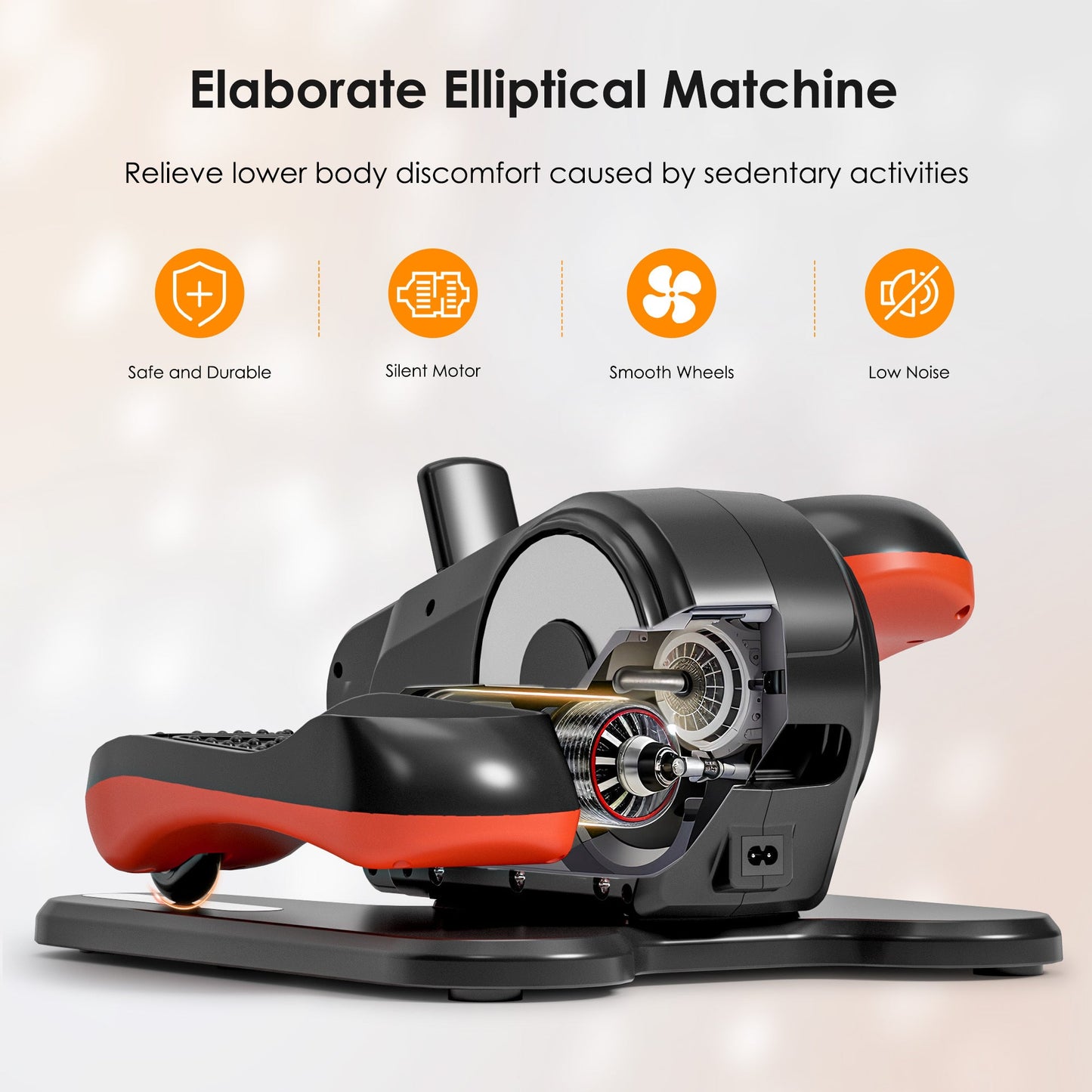 Under Desk Elliptical for Low-Impact Cardio & Fitness
