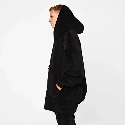 Oversized Hoodie Blanket - Plush Sherpa Lining