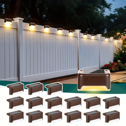 Solar LED Deck Lights - Outdoor Stair & Path Lights