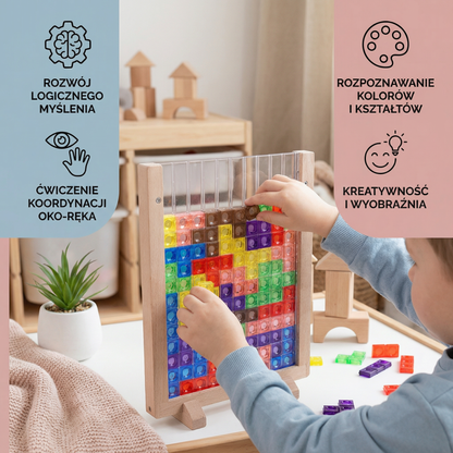 Wooden puzzle blocks for children from 2 years old