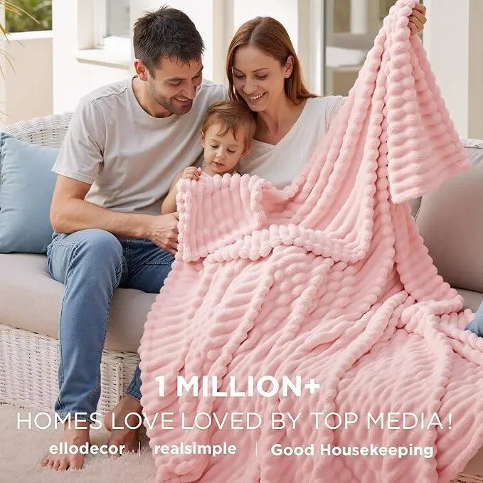 Soft Faux Rabbit Fur Blanket