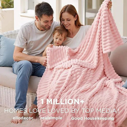 Soft Faux Rabbit Fur Blanket