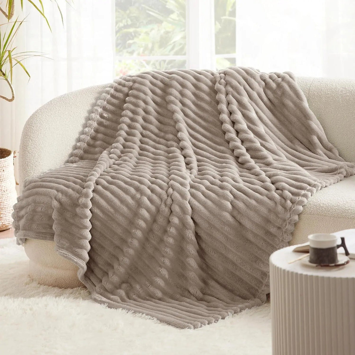 Soft Faux Rabbit Fur Blanket
