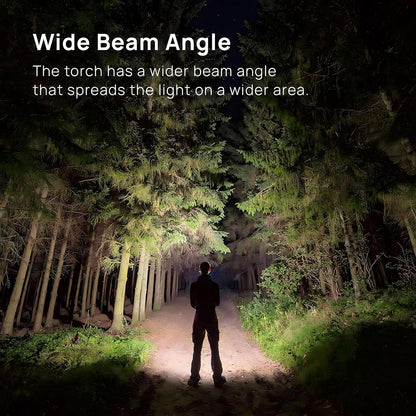 High-Power Tactical Flashlight - LED, Long Distance Beam
