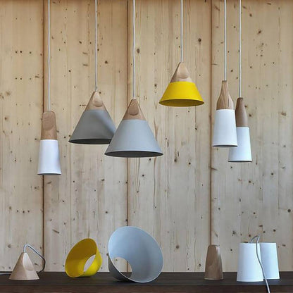 Wooden Pendant Light Minimalist Nordic Ceiling Lamp