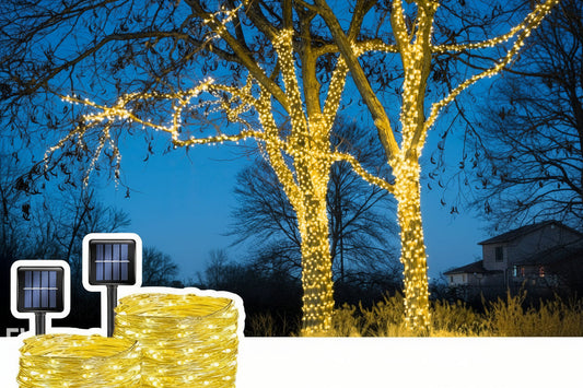 300LED Solar Fairy String Lights – 104ft Outdoor Decor