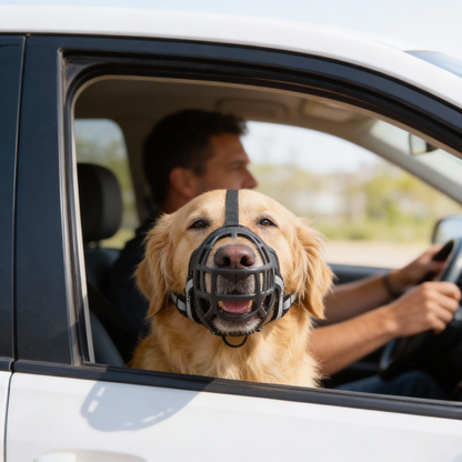 Dog Muzzle Adjustable – Anti-Bite Training Guard