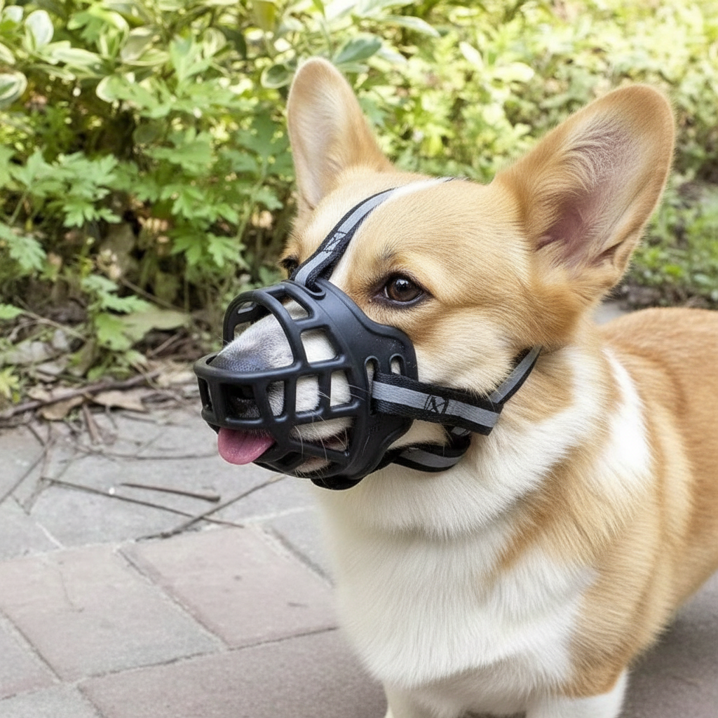 Dog Muzzle Adjustable – Anti-Bite Training Guard
