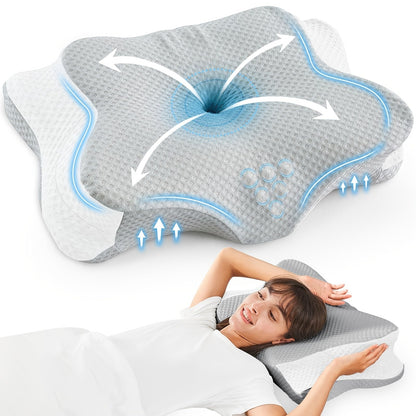 Ergonomic Memory Foam Pillow for Neck Support