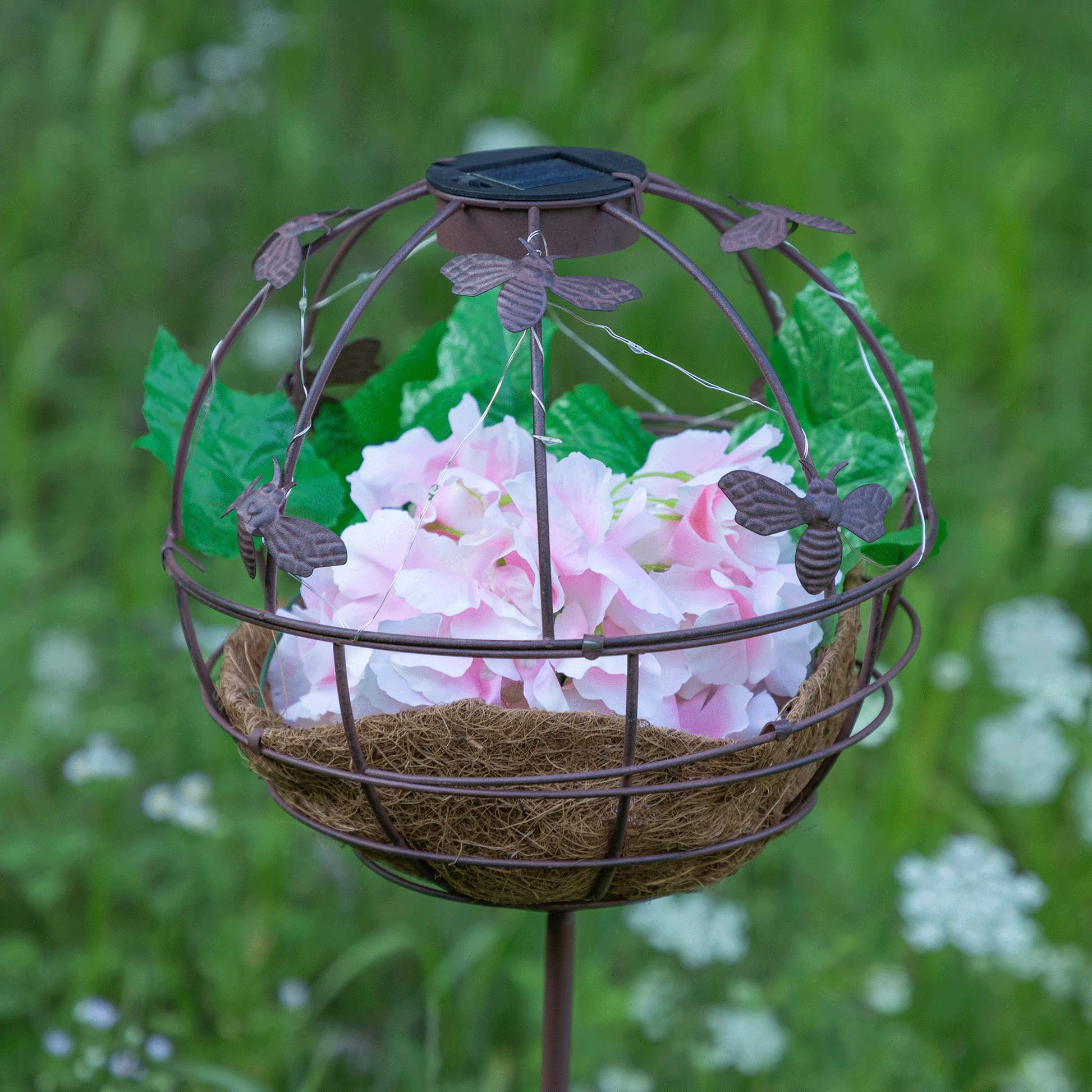 Garden Sphere Solar Planter – image 2
