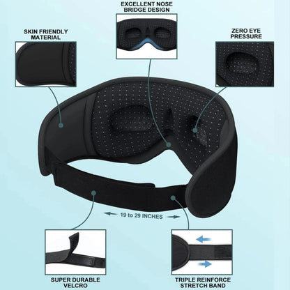 Bluetooth Sleep Mask with Wireless Headphones