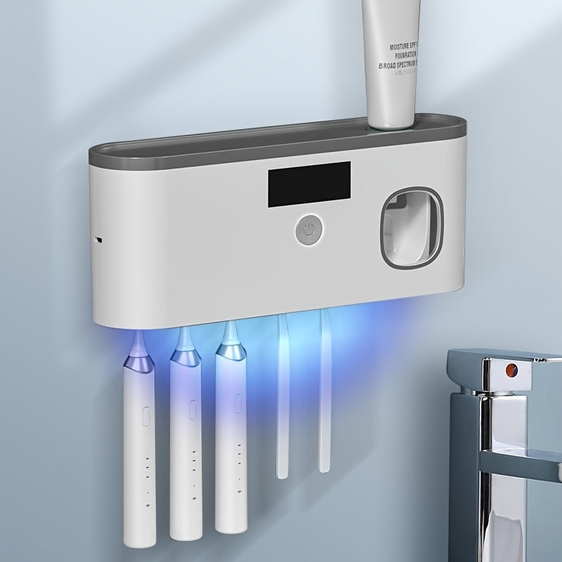 Smart Toothbrush Holder with UV Sterilization & Dryer