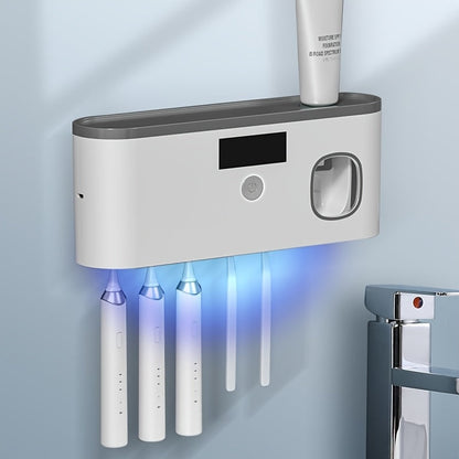 Smart Toothbrush Holder with UV Sterilization & Dryer