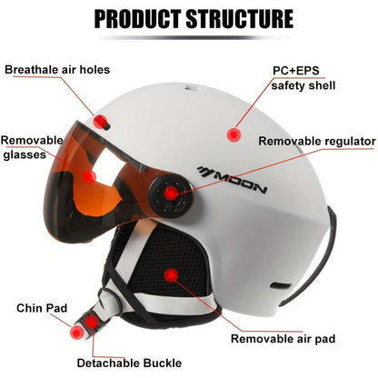 Ski Helmet Adjustable Lightweight Safety Gear