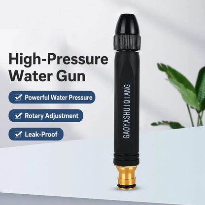 High-pressure water spray with adjustable jet
