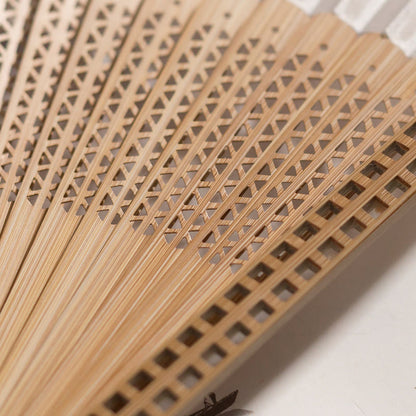 Foldable Silk and Bamboo Hand Fan