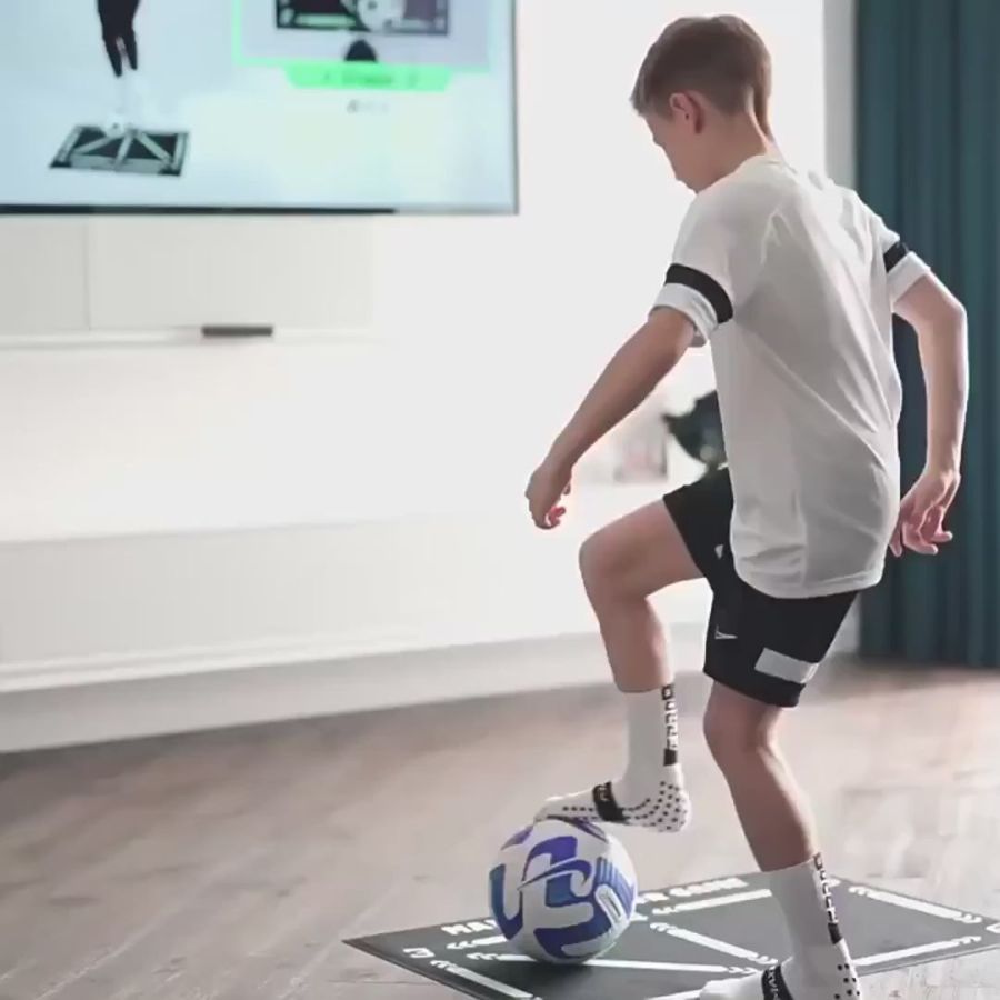 Soccer Training Mat + Pro Skills Video Program