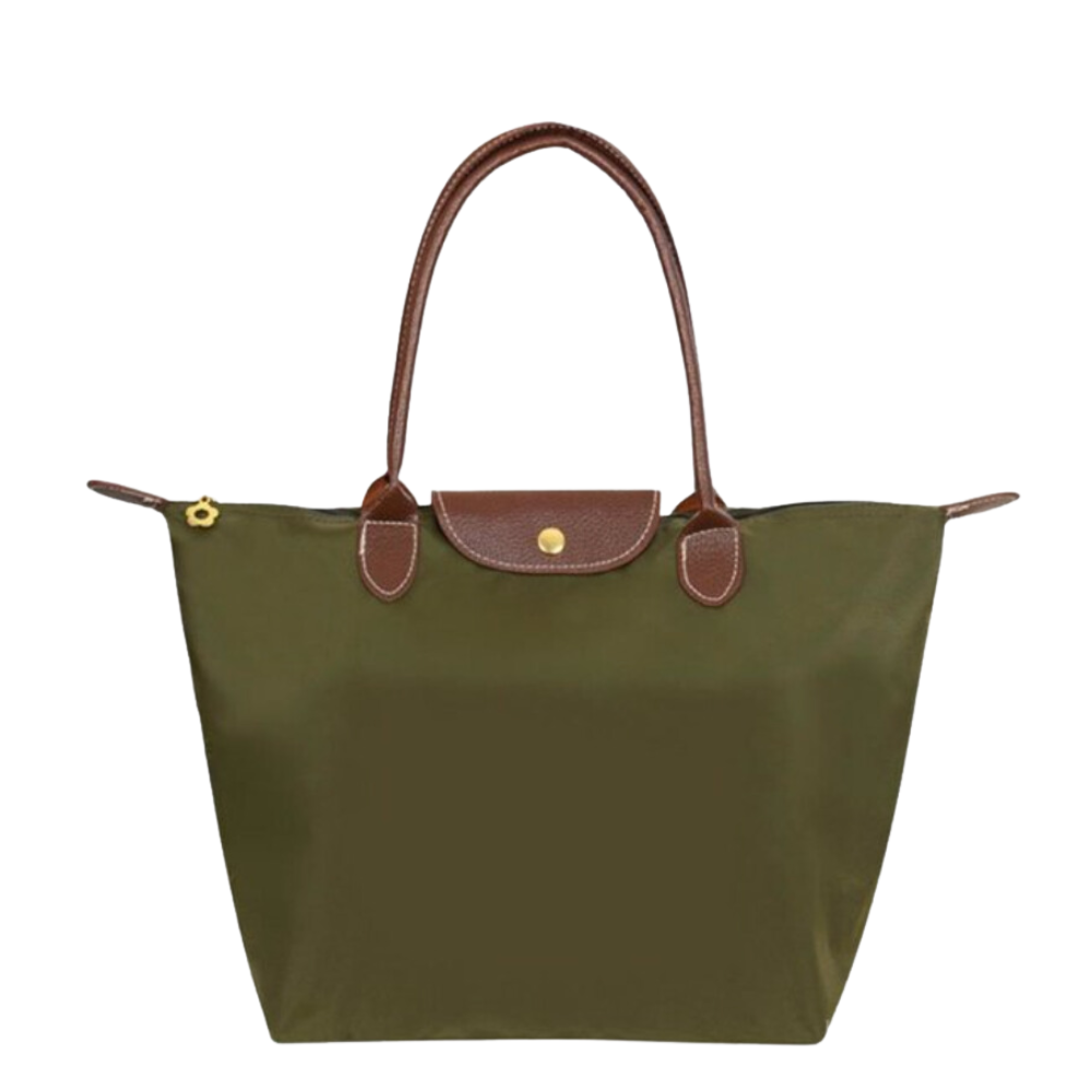 Leather Handle Tote Bag – Waterproof Lining, Stylish & Durable