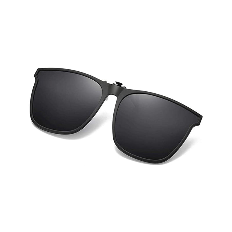 Polarised Clip-On Flip-Up Sunglasses – UV400 Protection, Fits Over Prescription Glasses