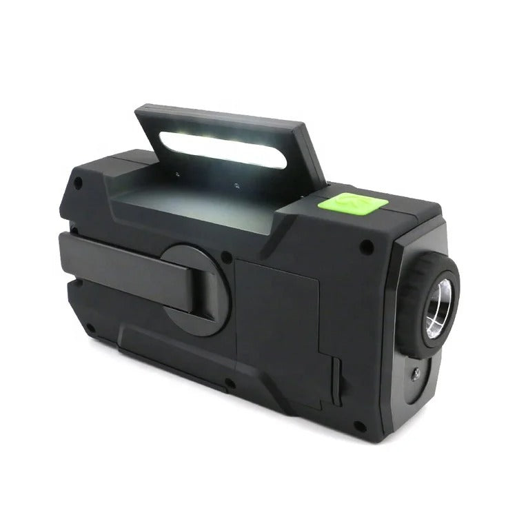 4000mAh Emergency Radio with Solar, Hand-Crank & USB Charging
