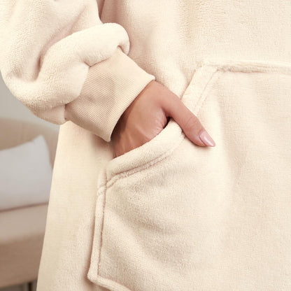 Oversized Hoodie Blanket - Plush Sherpa Lining