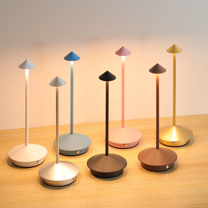 Wireless Rechargeable LED Table Lamp with Touch Dimming