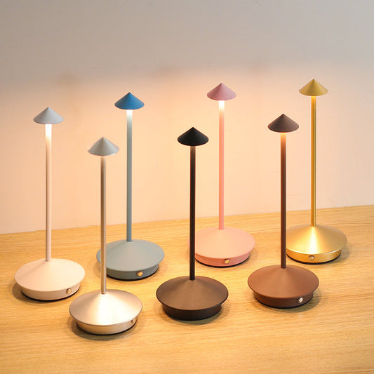Wireless Rechargeable LED Table Lamp with Touch Dimming