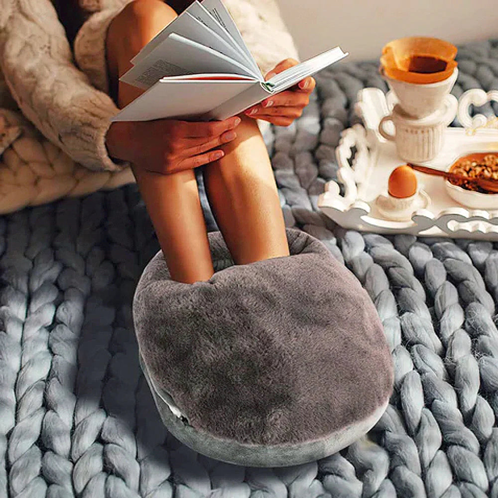 Electric Foot Warmer with Adjustable Heat & Washable Liner