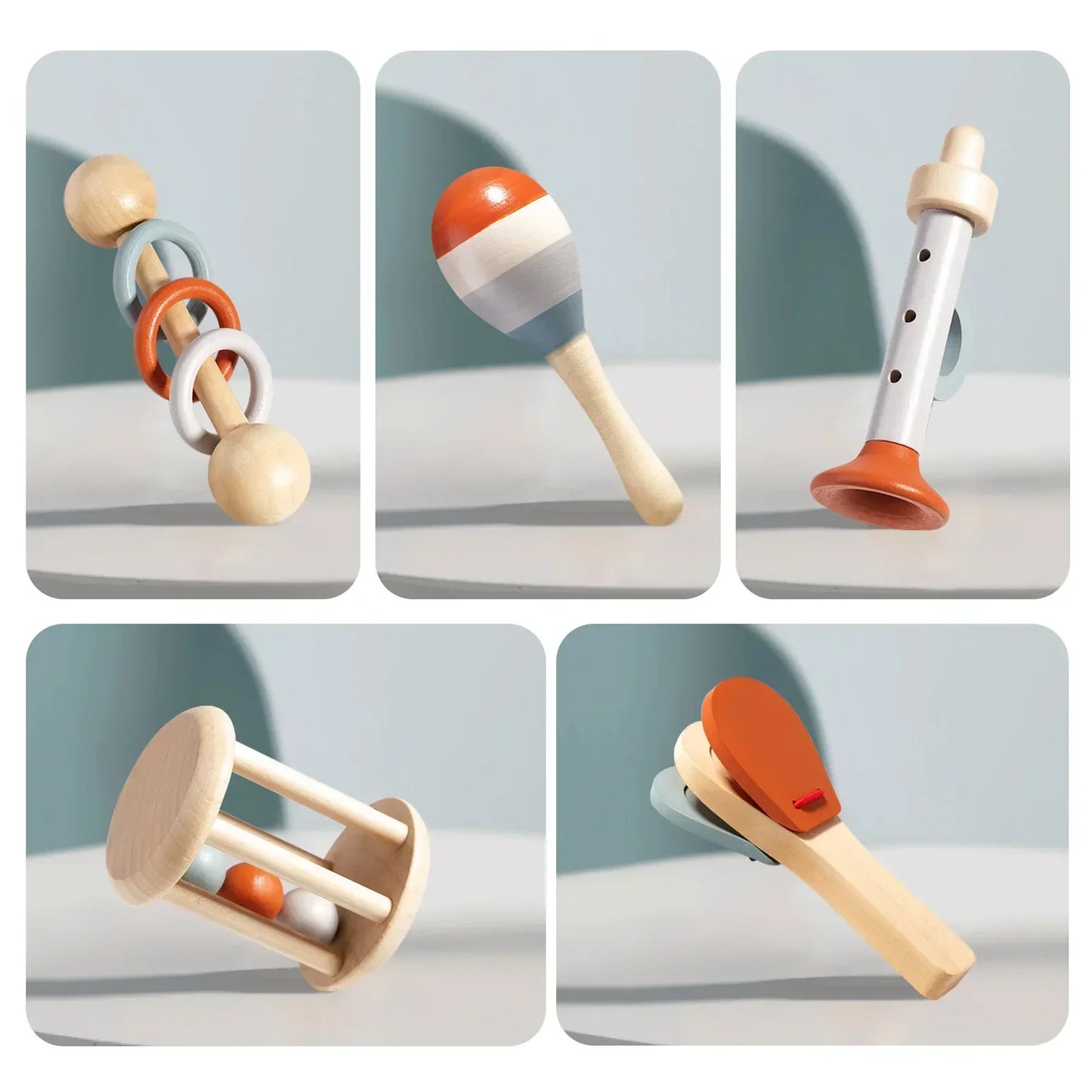 Montessori Wooden Musical Instrument Set for Toddlers