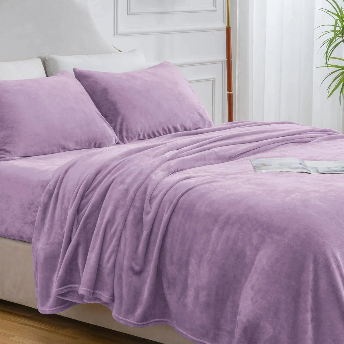 Plush Warm Flannel Fleece Bedding Set