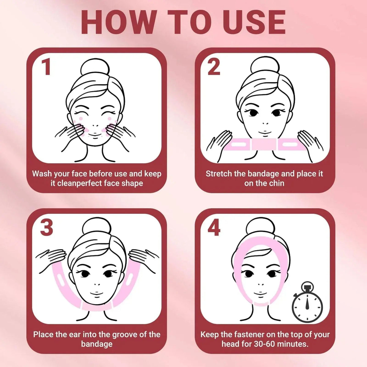 Adjustable Reusable Chin Support Strap