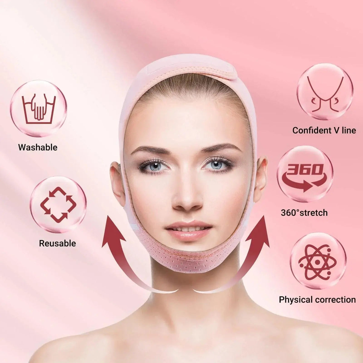 Adjustable Reusable Chin Support Strap