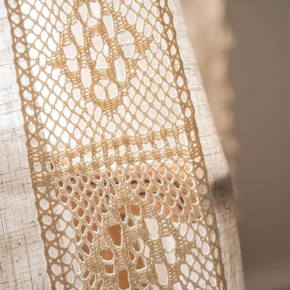 Boho Tassel Cotton Linen Curtains Set – 2 Pieces
