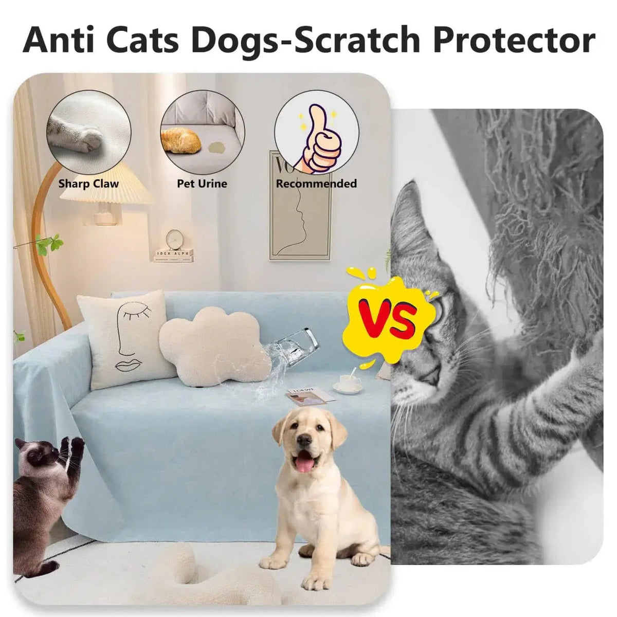 Solid Colour Waterproof Sofa Cover