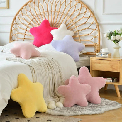 Plush Star Soft Decorative Throw Pillow