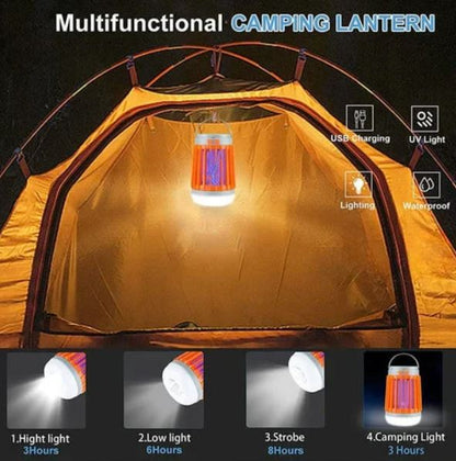 UV Mosquito Killer Lamp - USB Rechargeable, Portable Insect Zapper