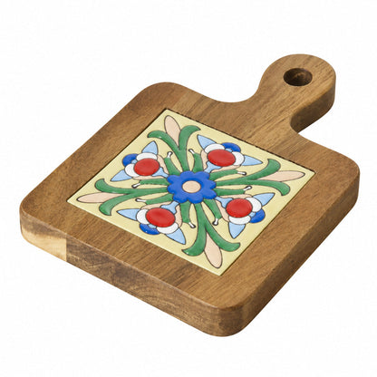 Natural Wood Tiles Pot Mat