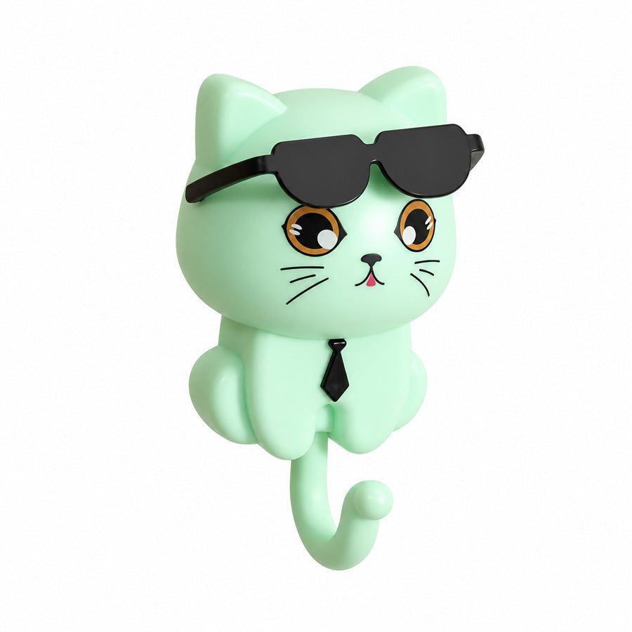 Cat Wall Hooks – 4 Pieces